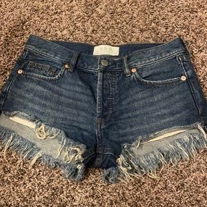 Free People denim shorts